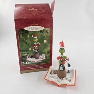 Hallmark Dr. Seuss Grinch Holiday Ornament - Green and Red